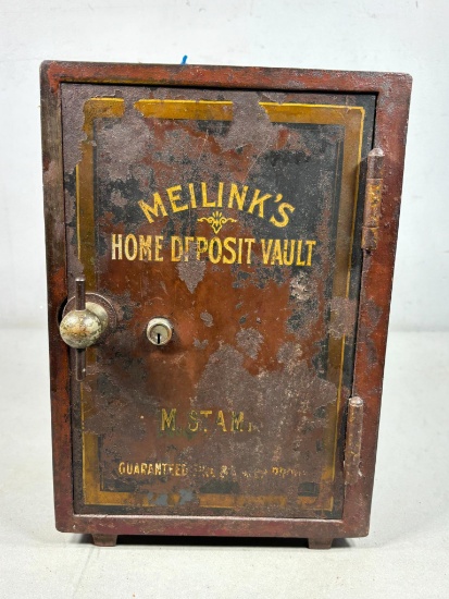 c. 1915 Miniature Meilinks Home Deposit Vault Safe