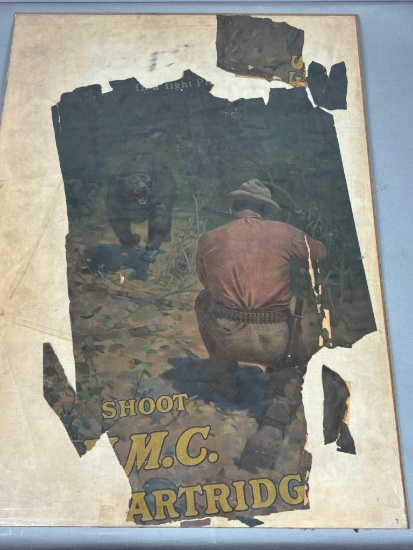 Fragments of Early UMC Cartridge Poster c. 1910