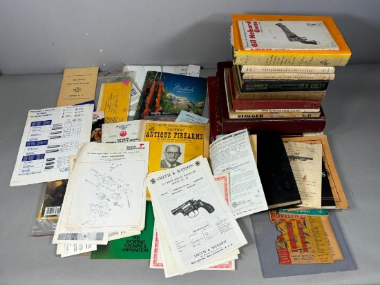 Large Lot of Old Firearms Related Paper, Manuals, books and more