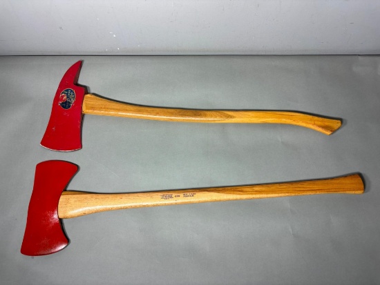 Two Vintage Fire Axes Indian Chief and Fire Streak