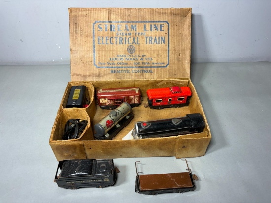 Antique Marx Steam Line Electric Train Set in box