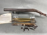 Rare Brand No. 1 hand held shoulder whaling gun + Harpoons NOFFL