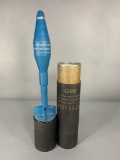 Vintage Inert RPG Rocket Grenade in Case Training M31
