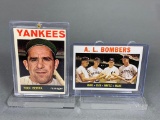 1964 Topps cards: Yogi Berra & A.L. Bombers: Maris, Mantle