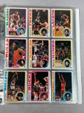 Binder of 1978 Topps NBA Basketball Complete Set 1-132
