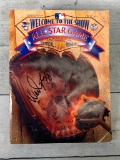 1995 Major League Baseball All Star Game Program Autographed by Wade Boggs on Cover