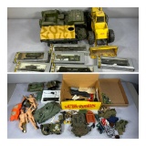 Large Lot Vintage Toys Tonka, GI Joe, Model Railroad