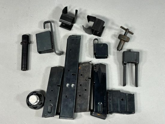 Group Lot of Pistol Magazines, Firearms Components