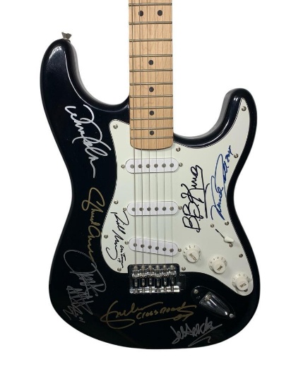 Hollywood Collection Autographed Fender Stratocaster: Clapton, B. B. King, Gill, Crow, Mayer, Beck
