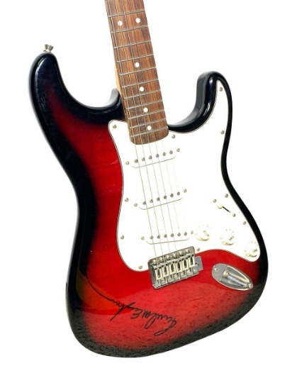 Autographed Ruby Burst Fender Starcaster Guitar Autographed by Paul McCartney