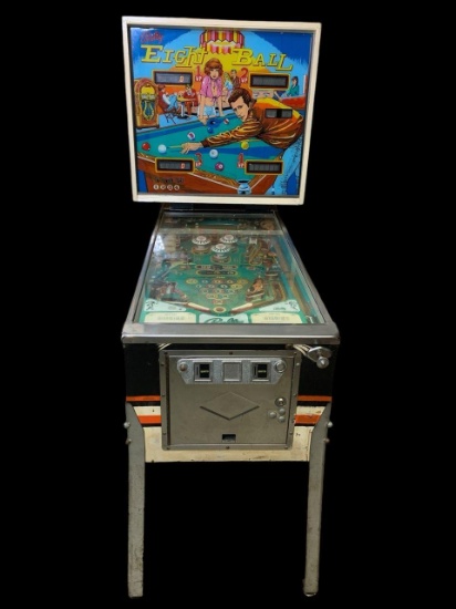 Vintage Bally Eight Ball Pinball Game with Happy Days Theme The Fonz
