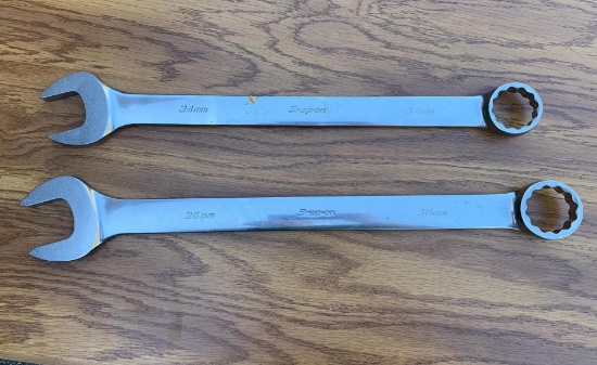 Two Snap-On Combination Wrenches
