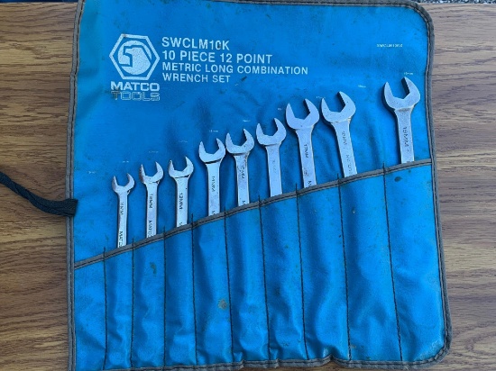 MATCO Tools 10 Piece Metric Combination Wrench Set