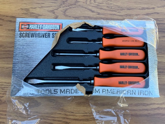 Five Piece Harley Davidson Screwdriver Set
