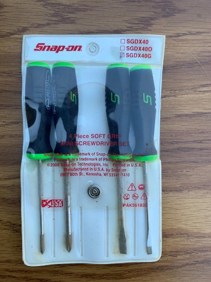 Snap-On 4 Piece Soft Grip Screwdriver Set