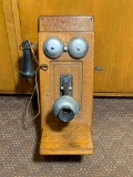 Antique Hand Crank Telephone