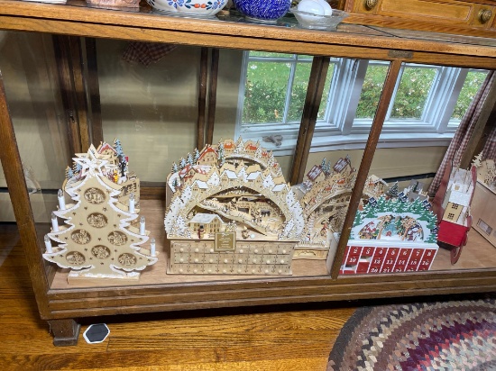 Large Group Lot Antique Christmas Advent Calendars, Laser Cut Decorations