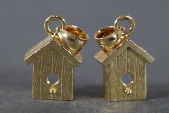 2 Unusual 14k Gold Charms 4 Grams Total