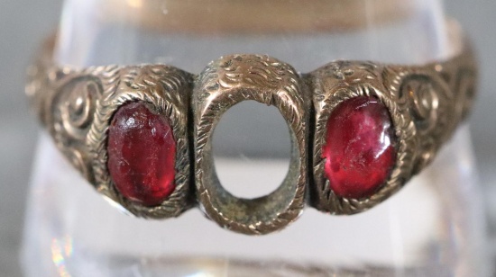 Unusual Antique Victorian 10k gold Ring Size 13 - 4.9 grams