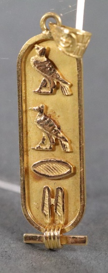 18k gold Egyptian Pendant 3 Grams Nice