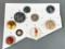 Assorted Decorative Vintage and Antique Buttons with Various Materials