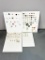Group Lot of Vintage Buttons Four Cards Radiant Glass antique and more