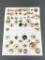 Large Lot Japanese Overlay Enamel Ceramic buttons Nice