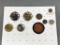 Group Lot Large Antique Buttons Asian, Samurai Warrior