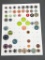 Card Lot of Vintage Buffed Buttons