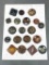Group Lot One Piece 1930s Celluloid Buttons Sports, Animals
