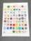 Collection of Assorted Moonglow Buttons Class 50.4 Card