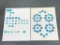 Large Lot of Vintage Aqua Blue Glass Buttons Moonglow