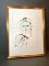 Gianni Celati (b. 1936) Original Watercolor, Unnamed Portrait, 1995