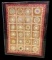 Framed Large Vintage Textile Mounted Behind Plexiglass