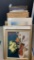Group Lot of 34 Mixed Artwork Pieces, Both Originals and Prints