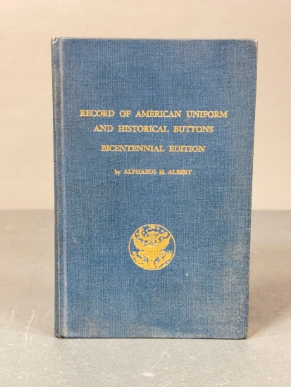 Albert Button Book American Uniform and Historical Buttons
