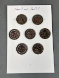 Set of 7 Hansel & Gretel Metal Figural Buttons