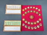 Large Lot of Japanese Arita  Buttons Faces Japanese Nice