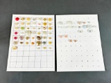 Group Lot Vintage Retro Buttons Clambroth Pearlized