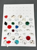 Group Lot of Retro Art Deco Geometric Buttons Nice