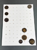 Group Lot of Antique Metal Buttons Centaur, Shields and more