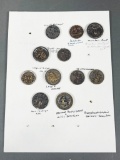 Group Lot of Antique Buttons Metal Pictures
