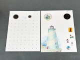 Group Lot Older, Newer Buttons - Lighthouses