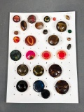 Card Lot of Vintage Buttons 