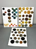 Large Lot Vintage Buttons Multiple Colors 
