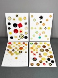 Large Lot Vintage Retro buttons Mid Century Celluloid