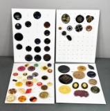 Large Lot of Vintage Buttons Including Celluloid
