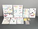 Large Lot Vintage Buttons Realistics Dice People Vegetables Unusual and more