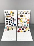 Large Lot Vintage Buttons Colorful Celluloid, Plastic, MCM