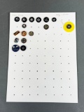 Group Lot Early Buttons Paper mache